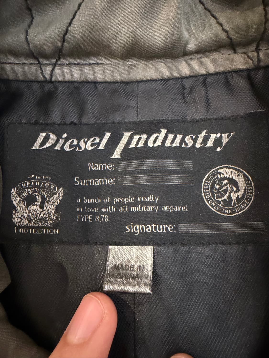 디젤 가먼트다잉 M65 밀리터리 필드자켓 그레이 상품이미지5