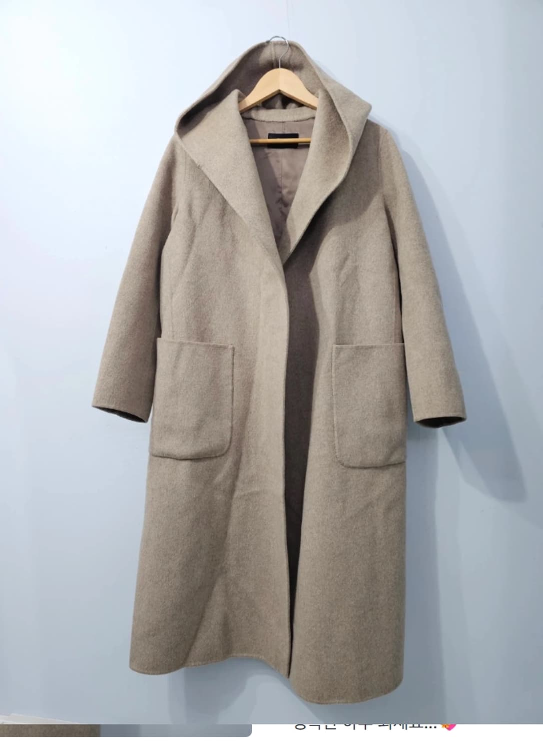 타임 TIME 후드 벨티드 후드 코트 F사이즈 상품이미지7