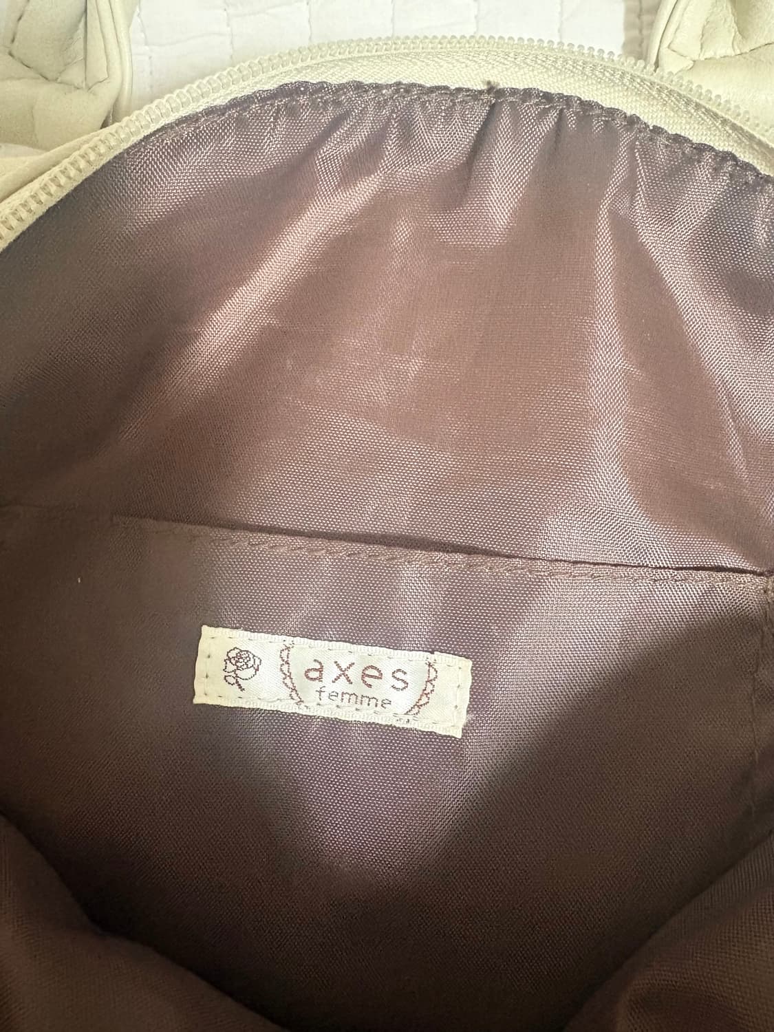 엑시즈팜 라떼갸루 빈티지 퍼 토트백 상품이미지3