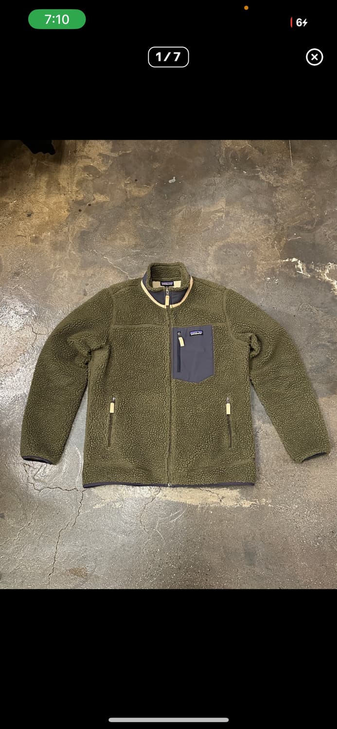 파타고니아 클래식 레트로X 후리스 올리브 XL 상품이미지1