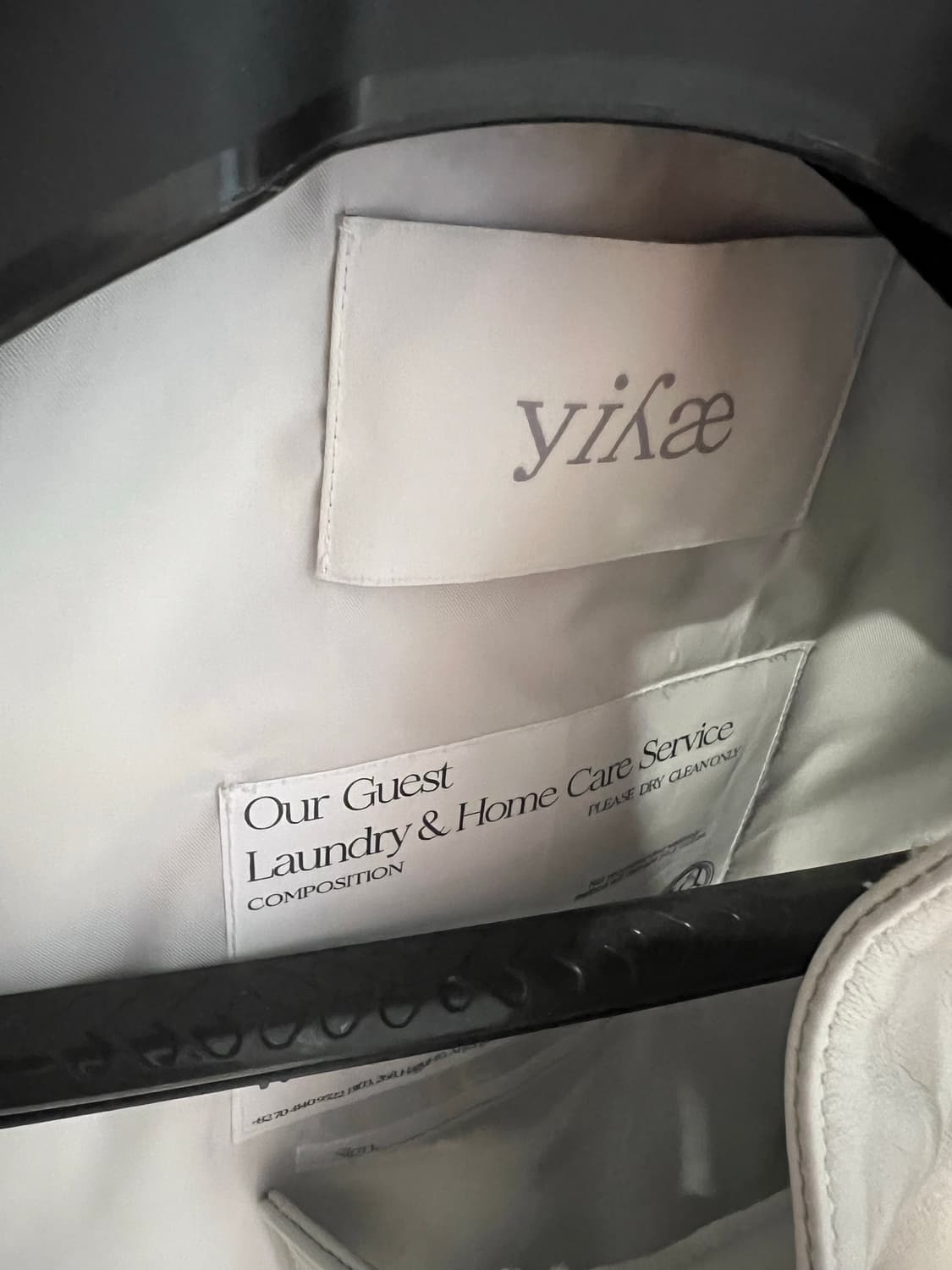 이예 (Yiyae) / 레더 자켓 / 더티화이트 L 상품이미지6