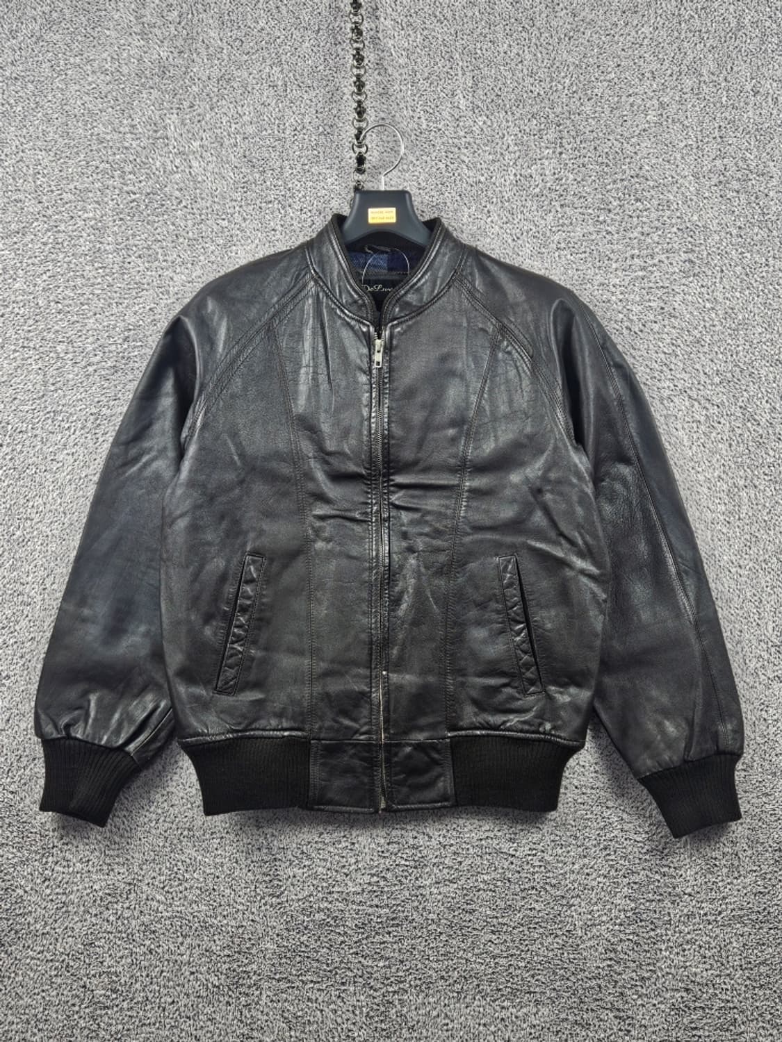 DERUXE 카우 레더 풀집 봄버 자켓 ( L ) / 11169 상품이미지1