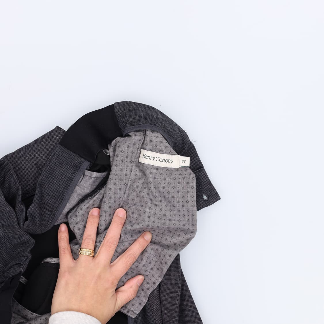 98 헨리코튼 체크 슬랙스 0311H1 상품이미지5