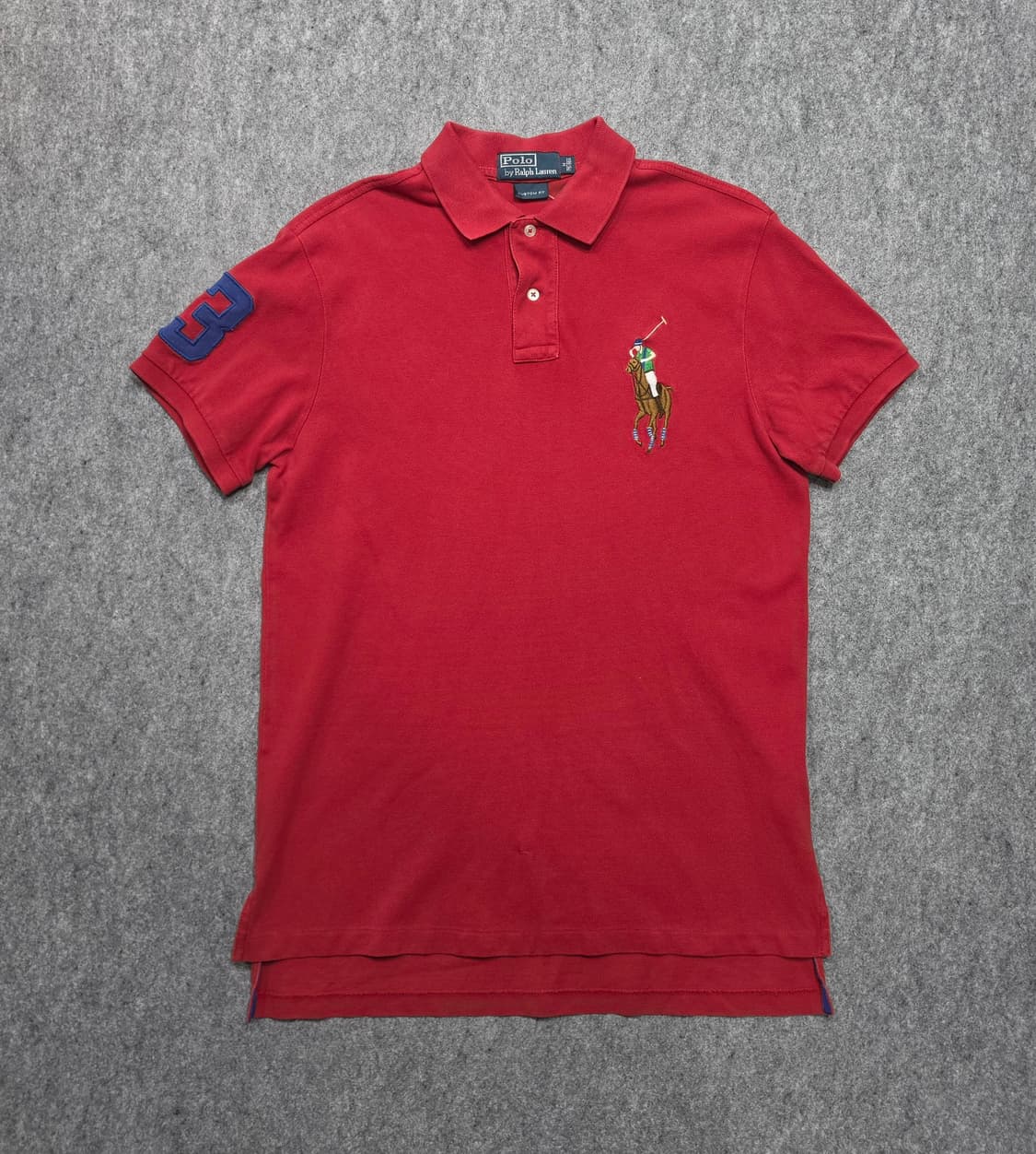 폴로 랄프로렌 빈티지 멀티포니빅포니 커스텀핏 pk 카라 반팔티 M 상품이미지1
