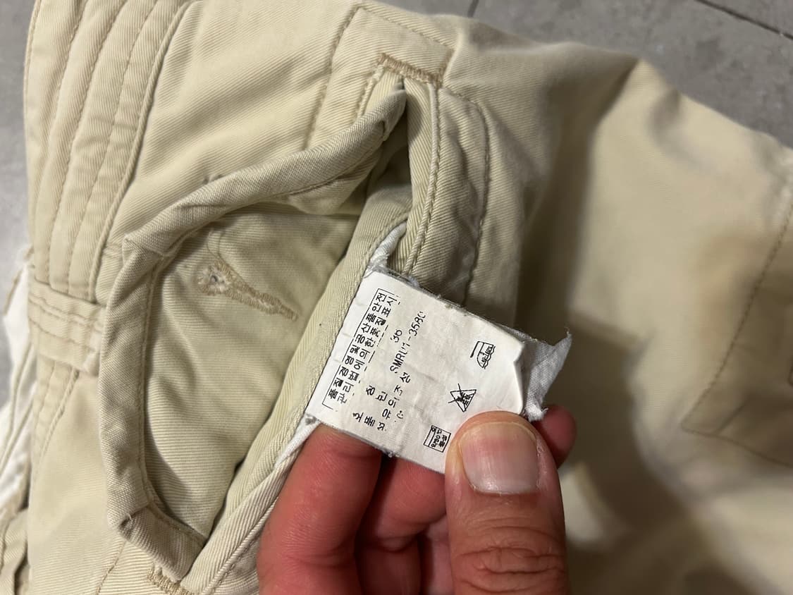 00s  랄프로렌 폴로 베이지 헤비캔버스 워크 카고 팬츠 38인치   상품이미지4