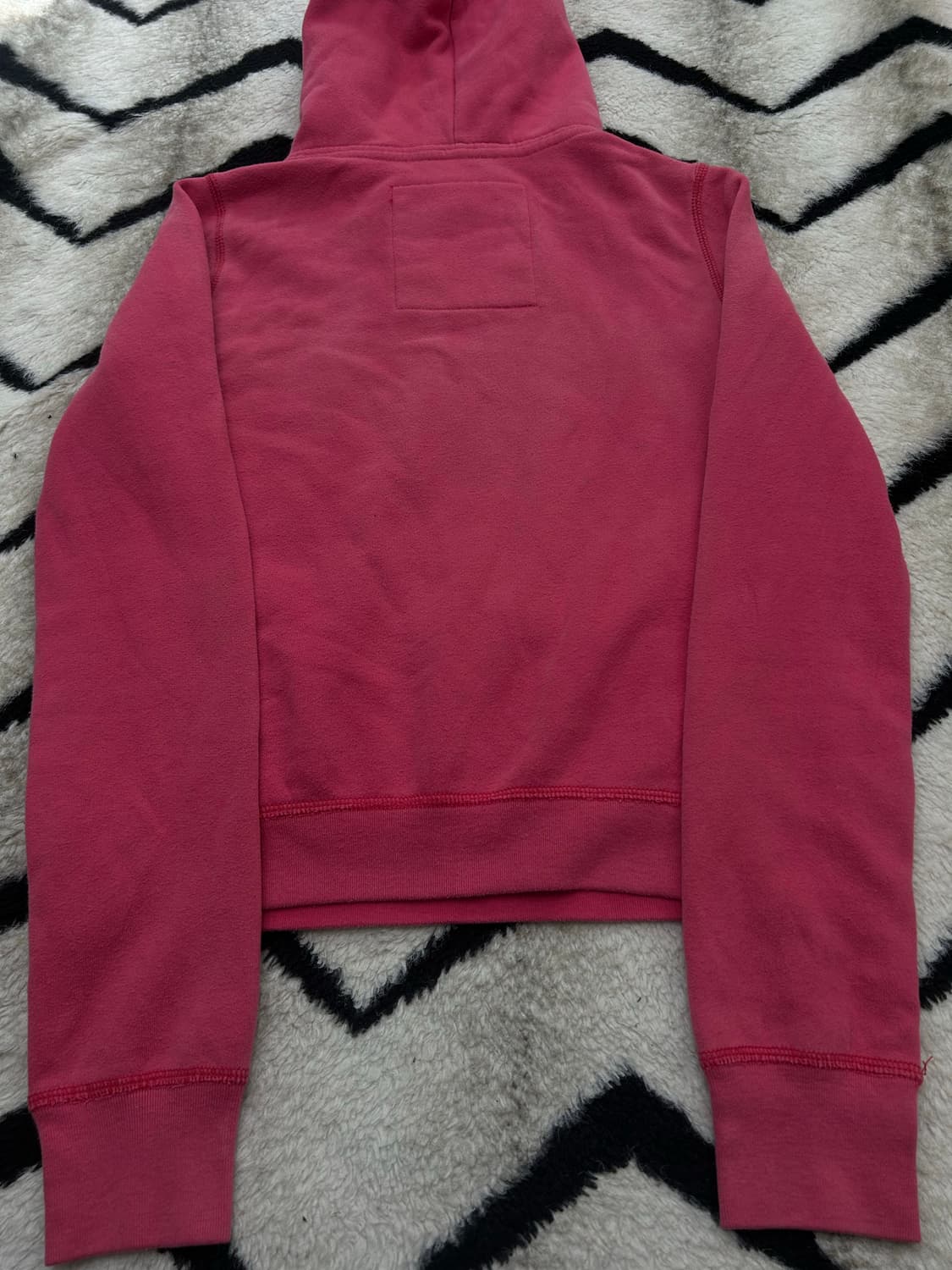 [M]홀리스터 로고 스펠아웃 후드/핑크/기모 상품이미지4