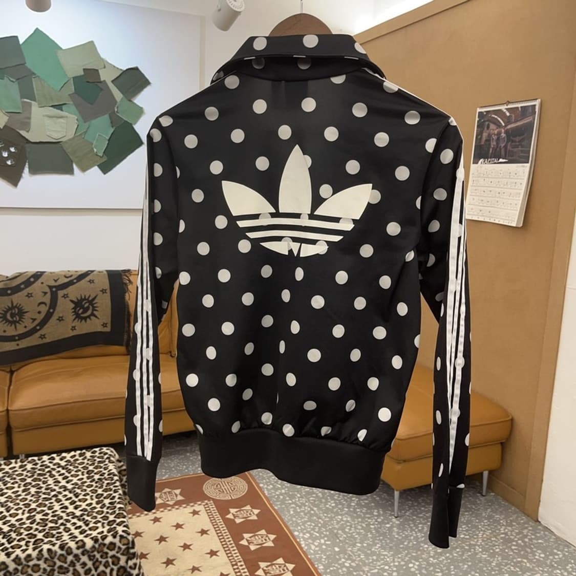 아디다스 희귀 스트릿 Y2K 도트 땡땡이 져지 집업 95 C09712 상품이미지4
