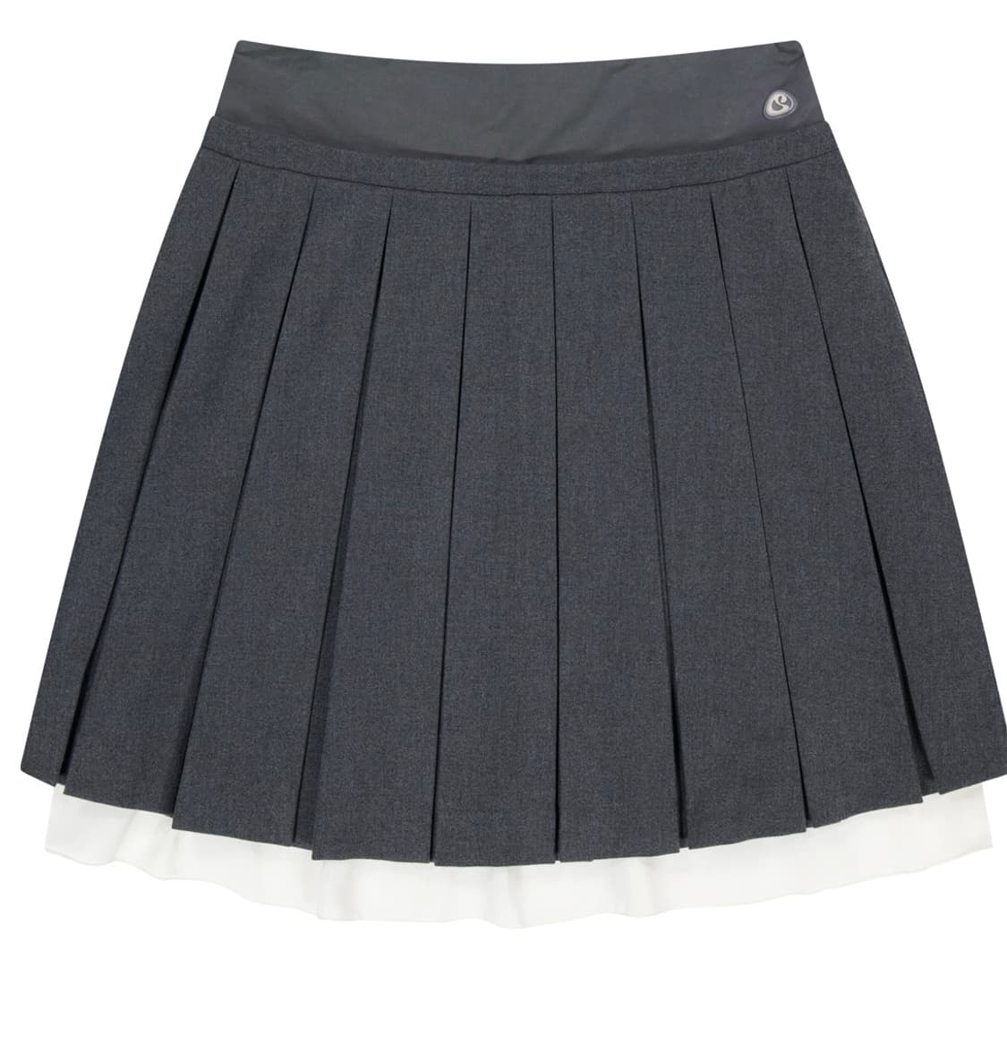 코이세이오 더블 웨이스티드 스커트 그레이 1 상품이미지1