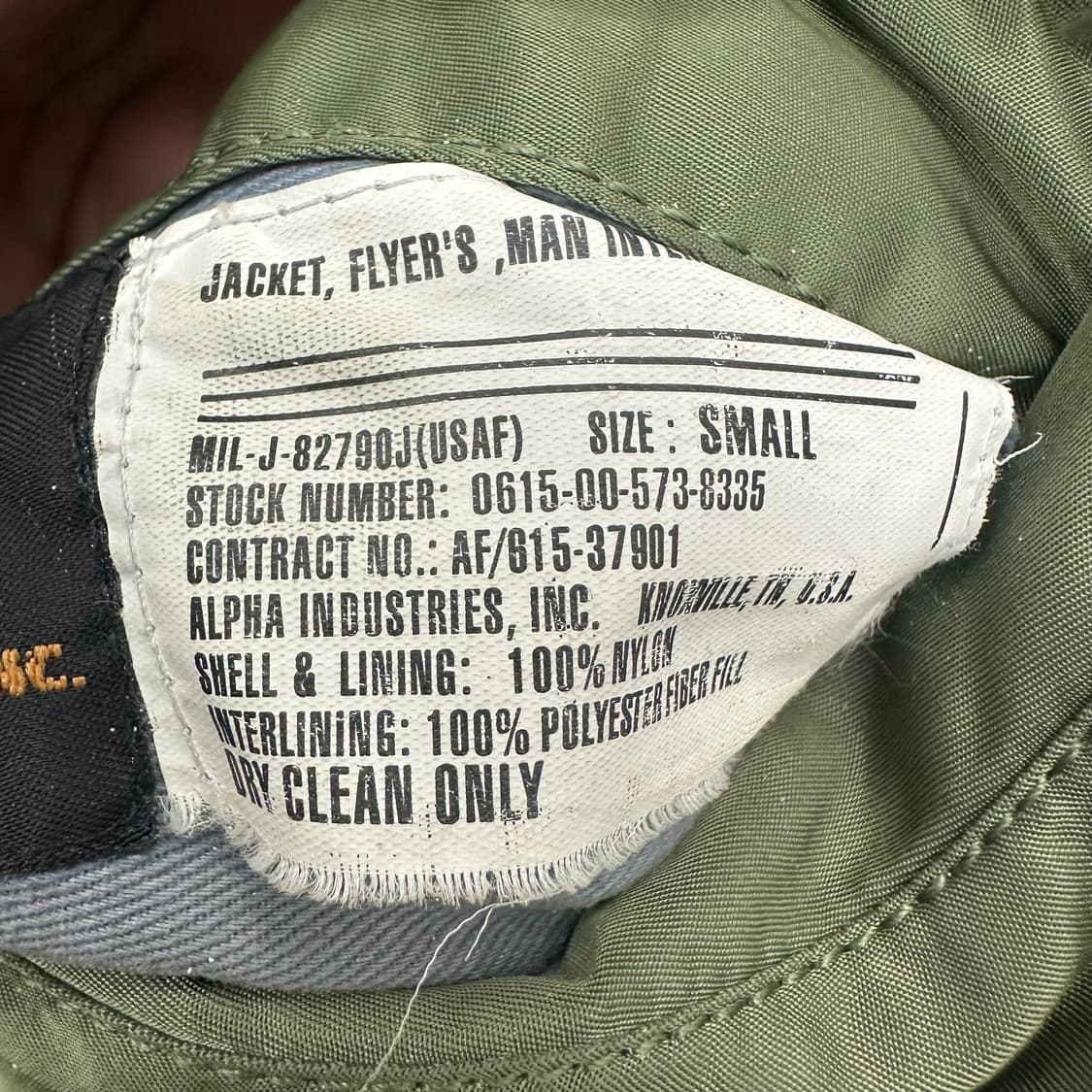 알파인더스트리 MA-1 자켓 상품이미지5