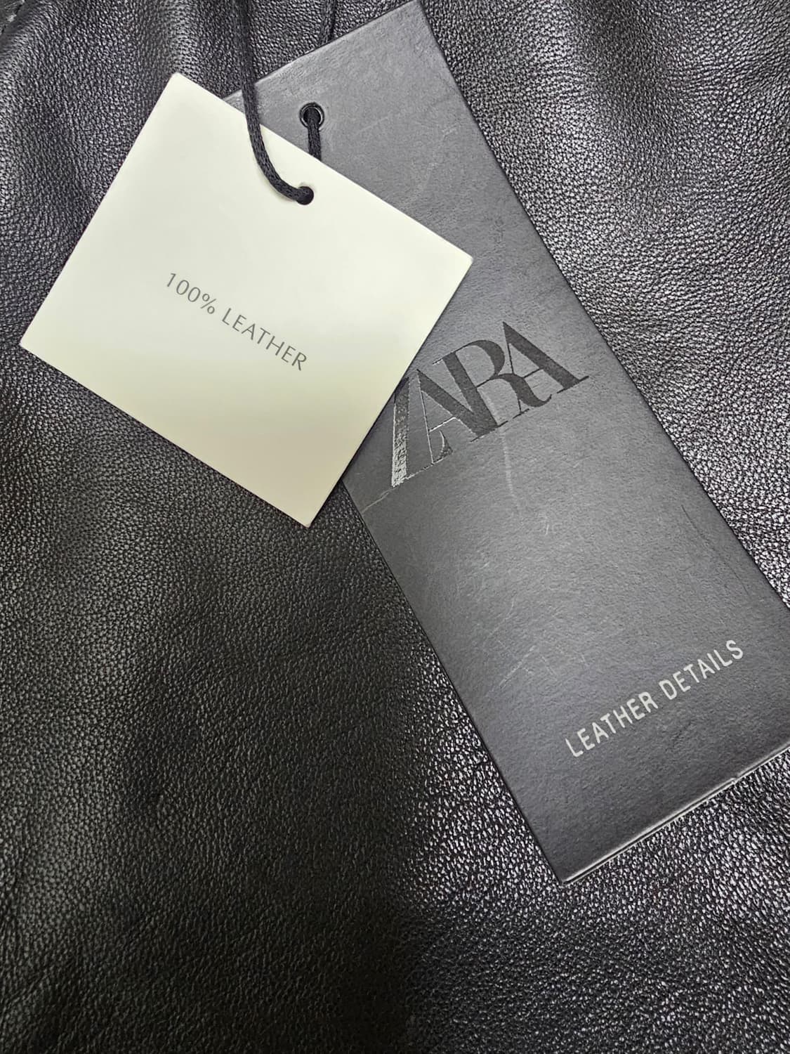 새상품 자라 남성 양가죽 블랙 바지(29/30사이즈 각1벌씩) 상품이미지6