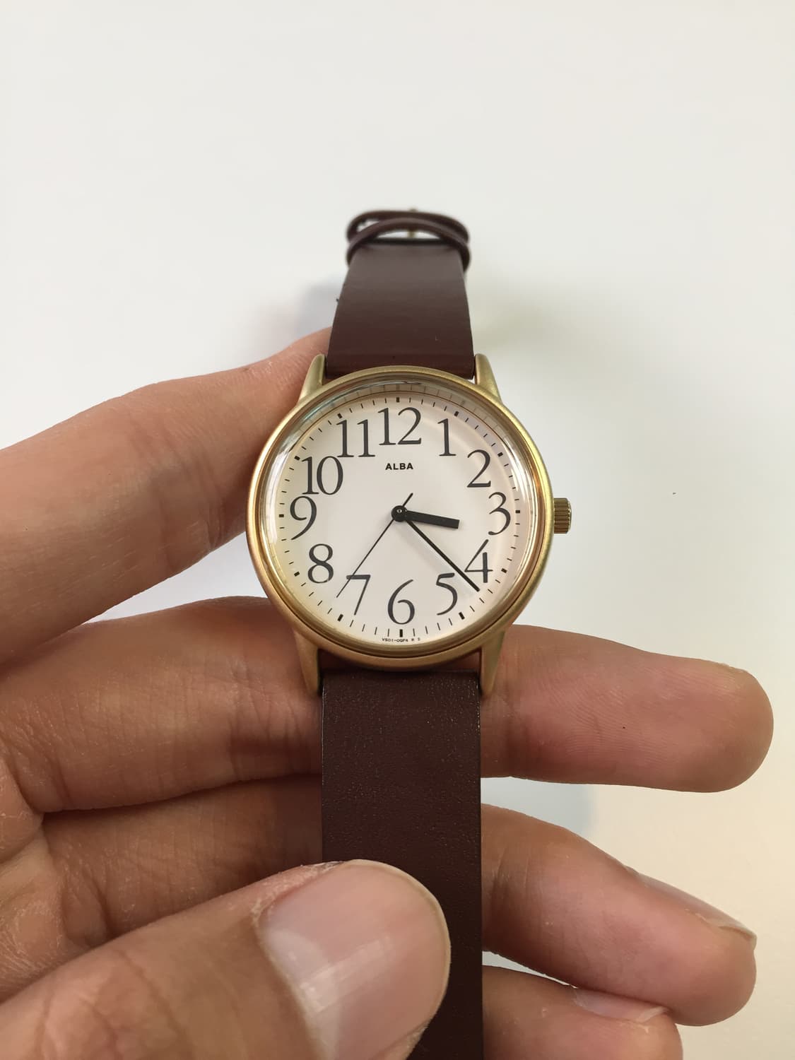 새상품 90s seiko alba arabic index gold 상품이미지3