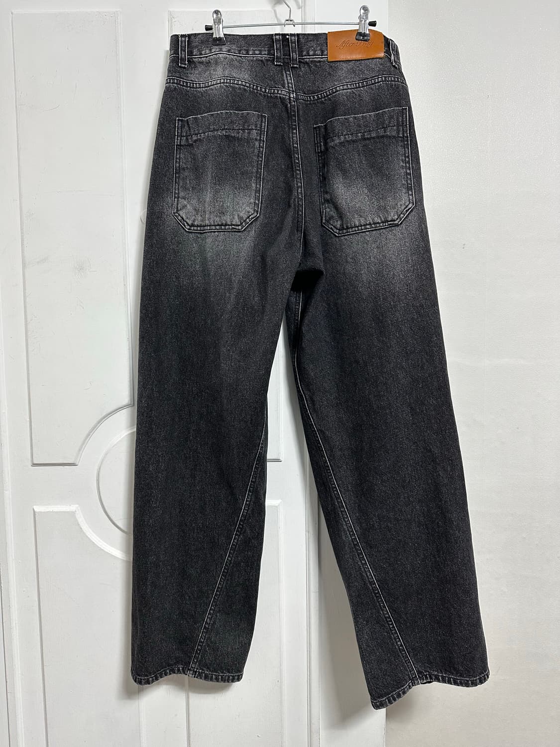 애프터프레이 스트레이트 워시드 슬래시 데님 팬츠 상품이미지2