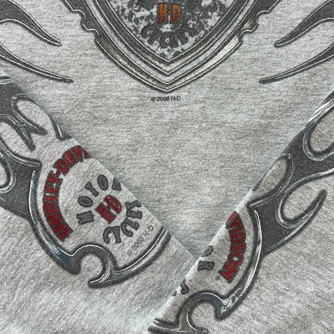 00s USA 할리데이비슨 플레임 롱슬리브 티셔츠 XL 상품이미지6