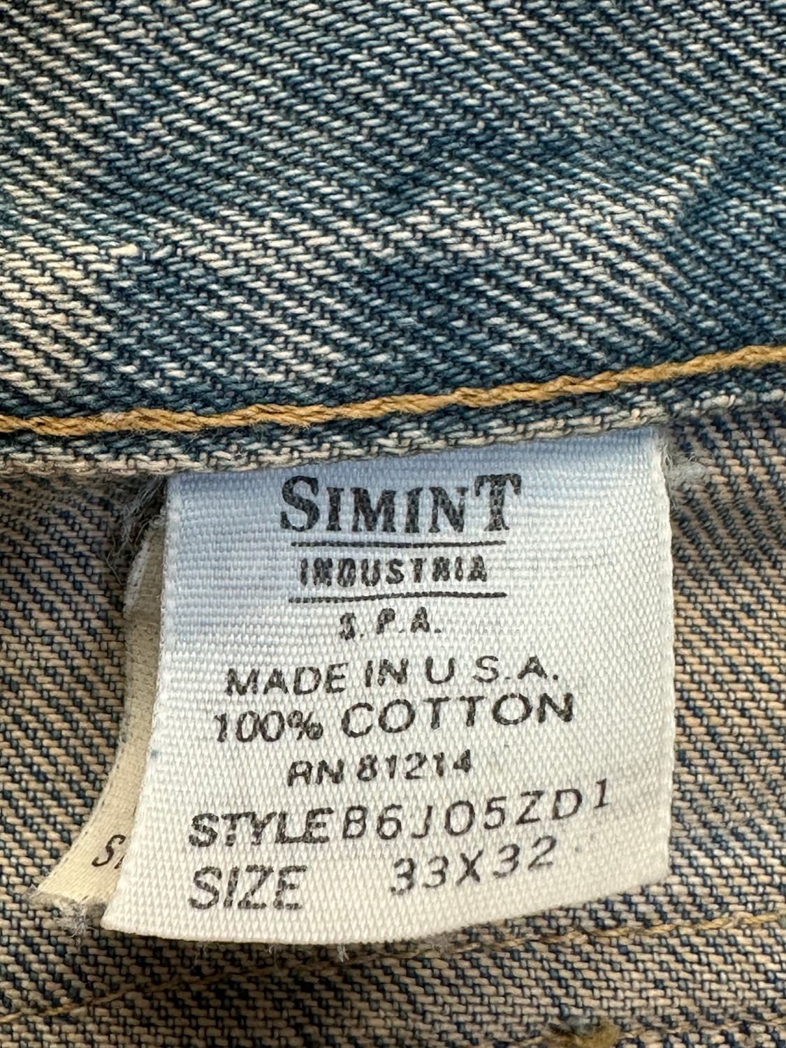 아르마니 진 라이트 블루 청바지 33x32 상품이미지5