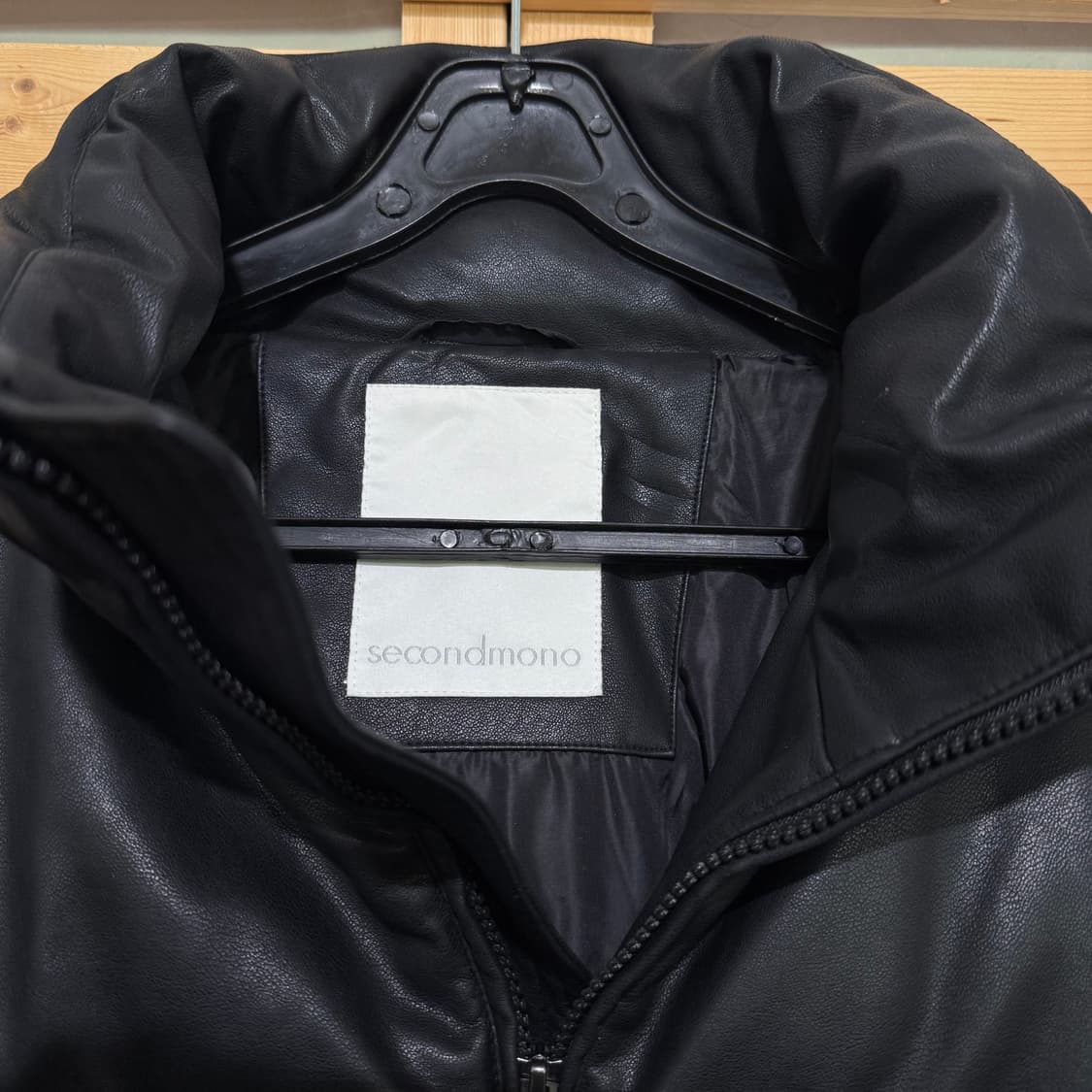 세컨드모노 레더 패딩 상품이미지2