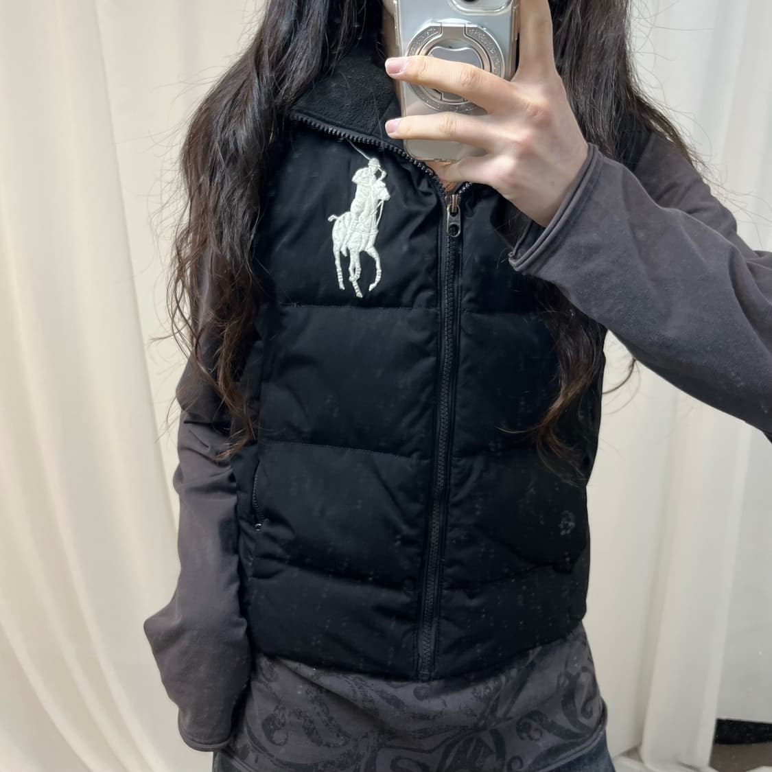 Polo Big Pony Black Padding Vest   상품이미지3