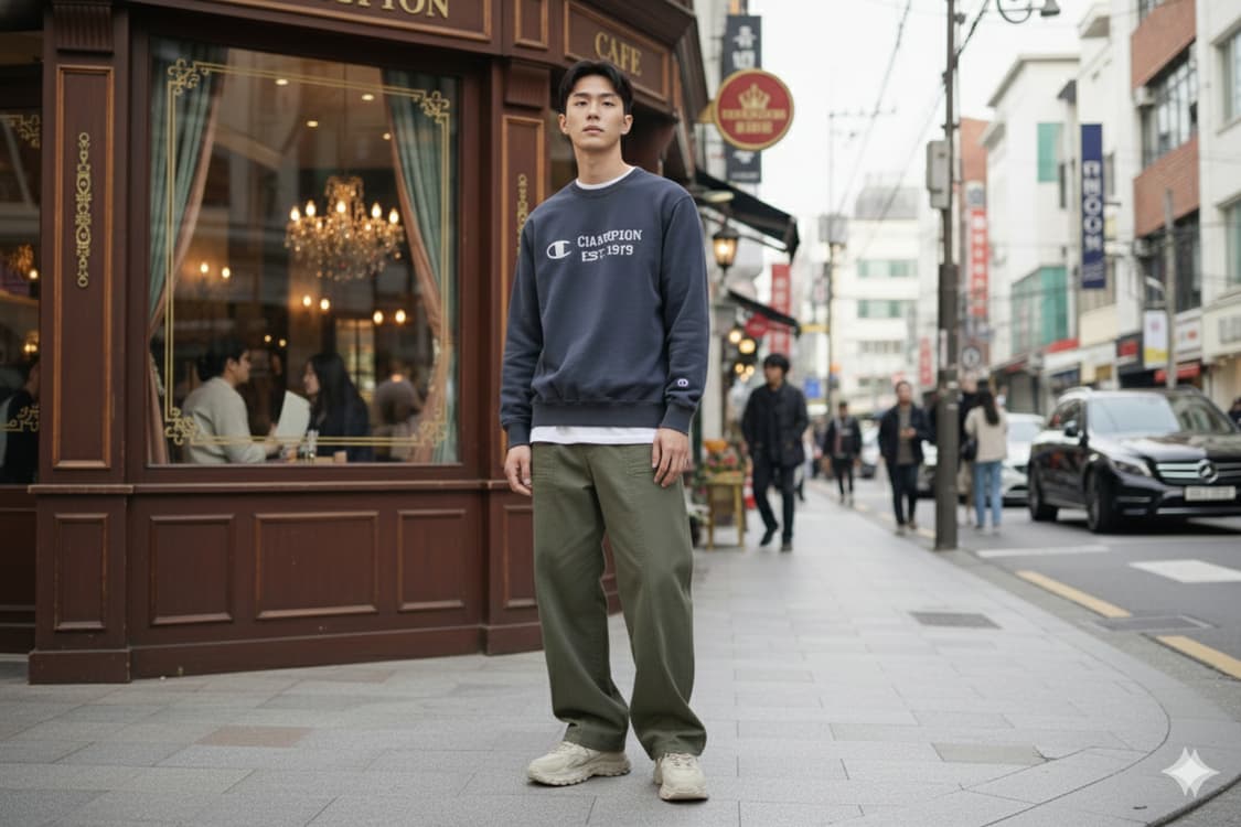 Champion 챔피온 빈티지 컷오프 맨투맨 100 상품이미지1