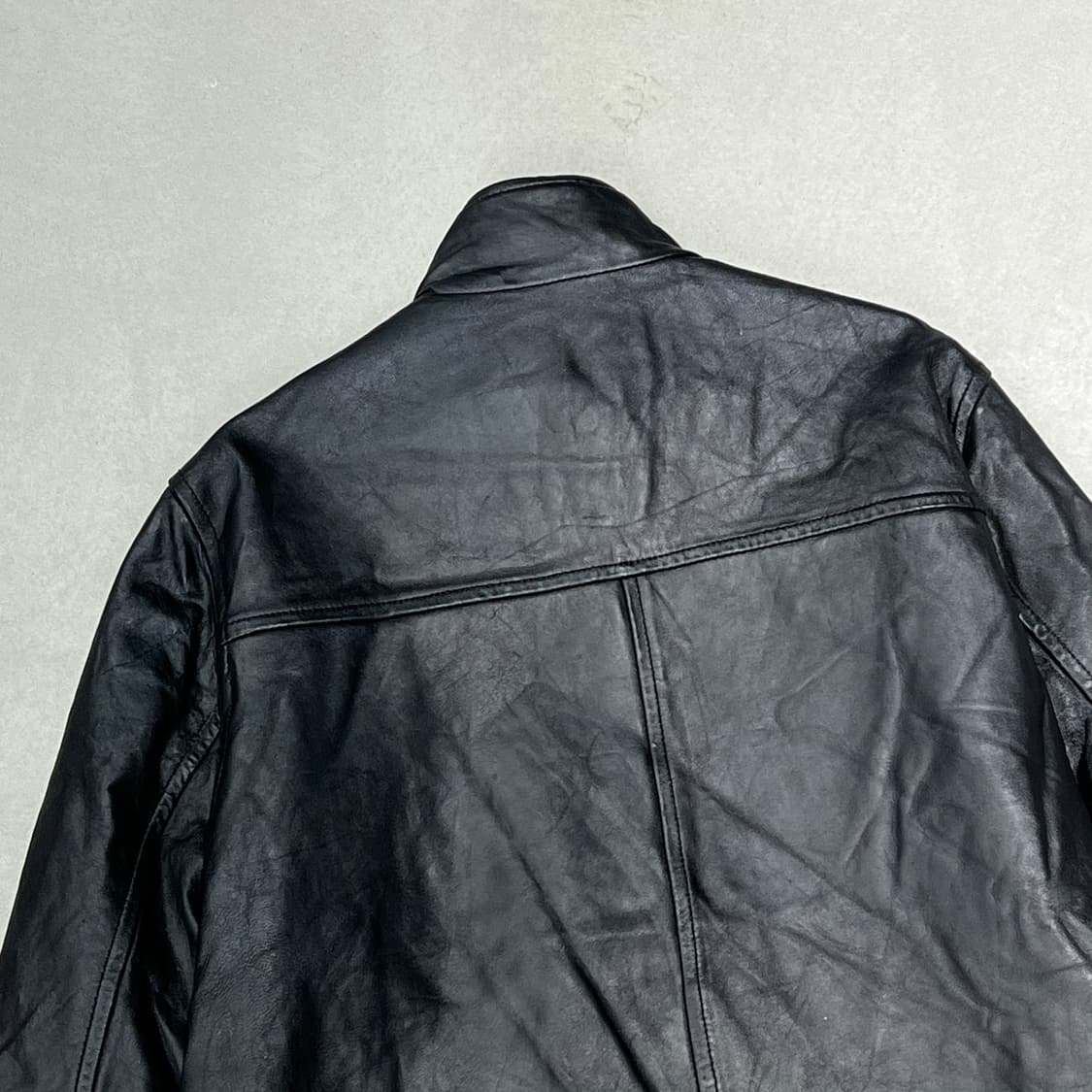 미니멀 레더자켓 s09124 상품이미지4