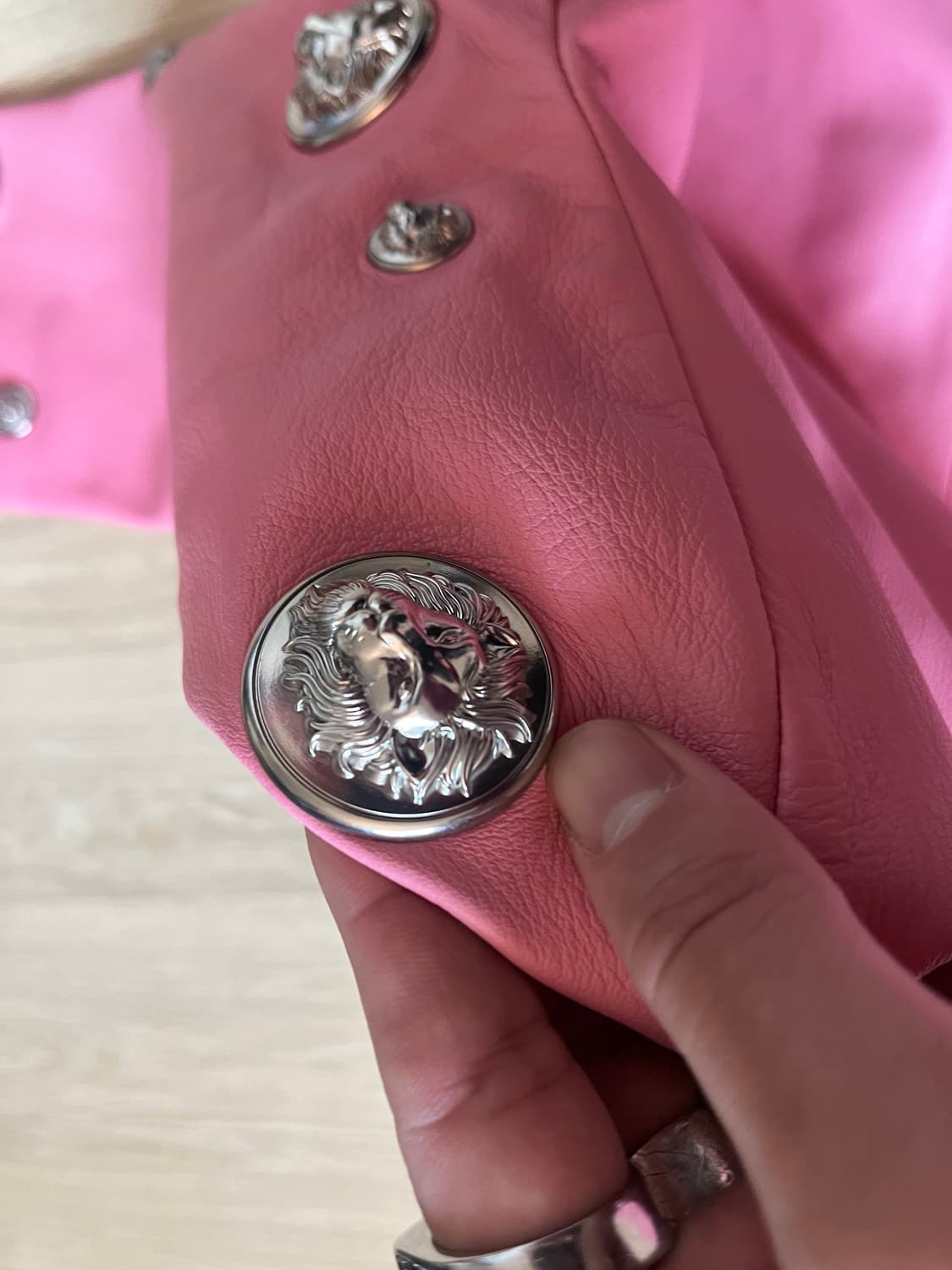 베르사체 가죽 봄버자켓(38) 상품이미지5