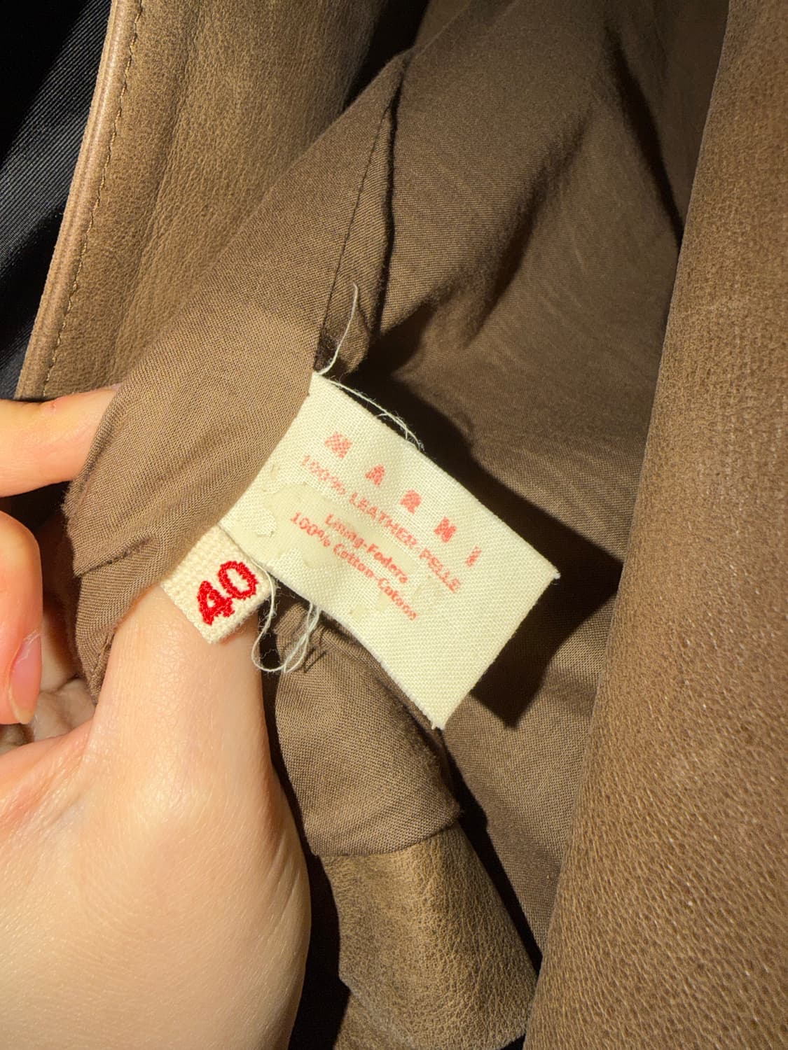 마르니 레더 자켓 상품이미지4