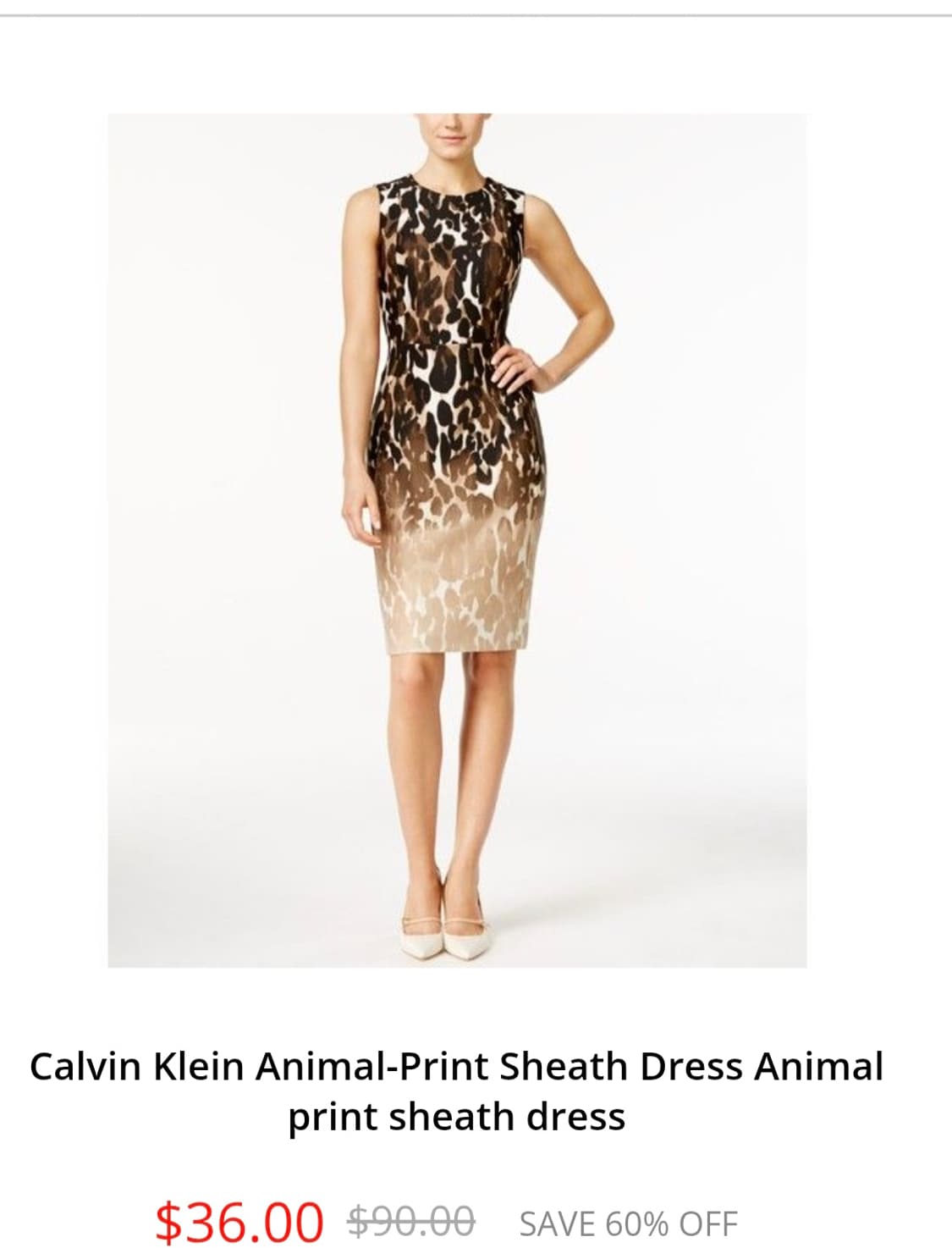 미국빈티지 레오파드 원피스 상품이미지1