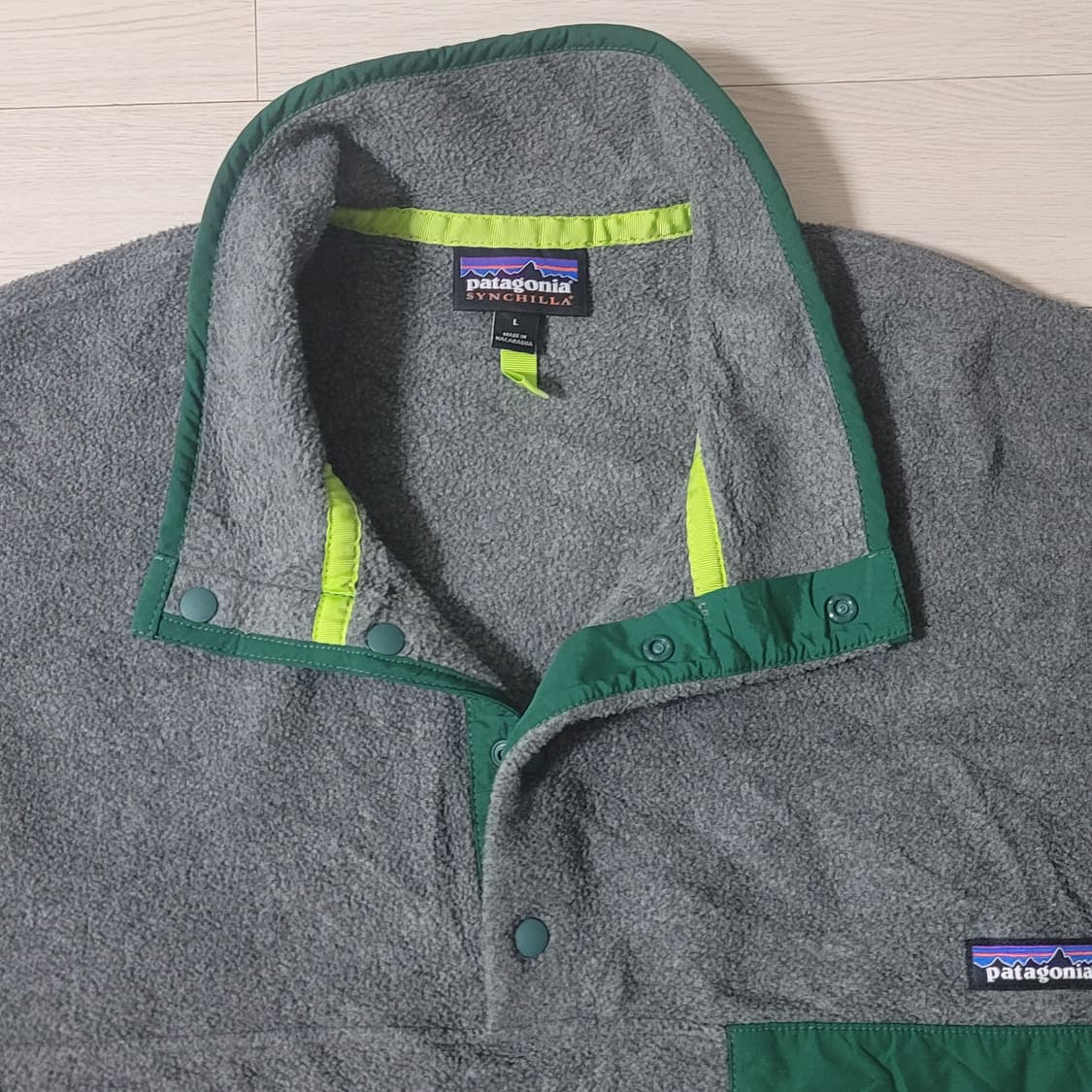[ L ] 파타고니아 신칠라 라이트웨이트 니켈/그린 상품이미지3