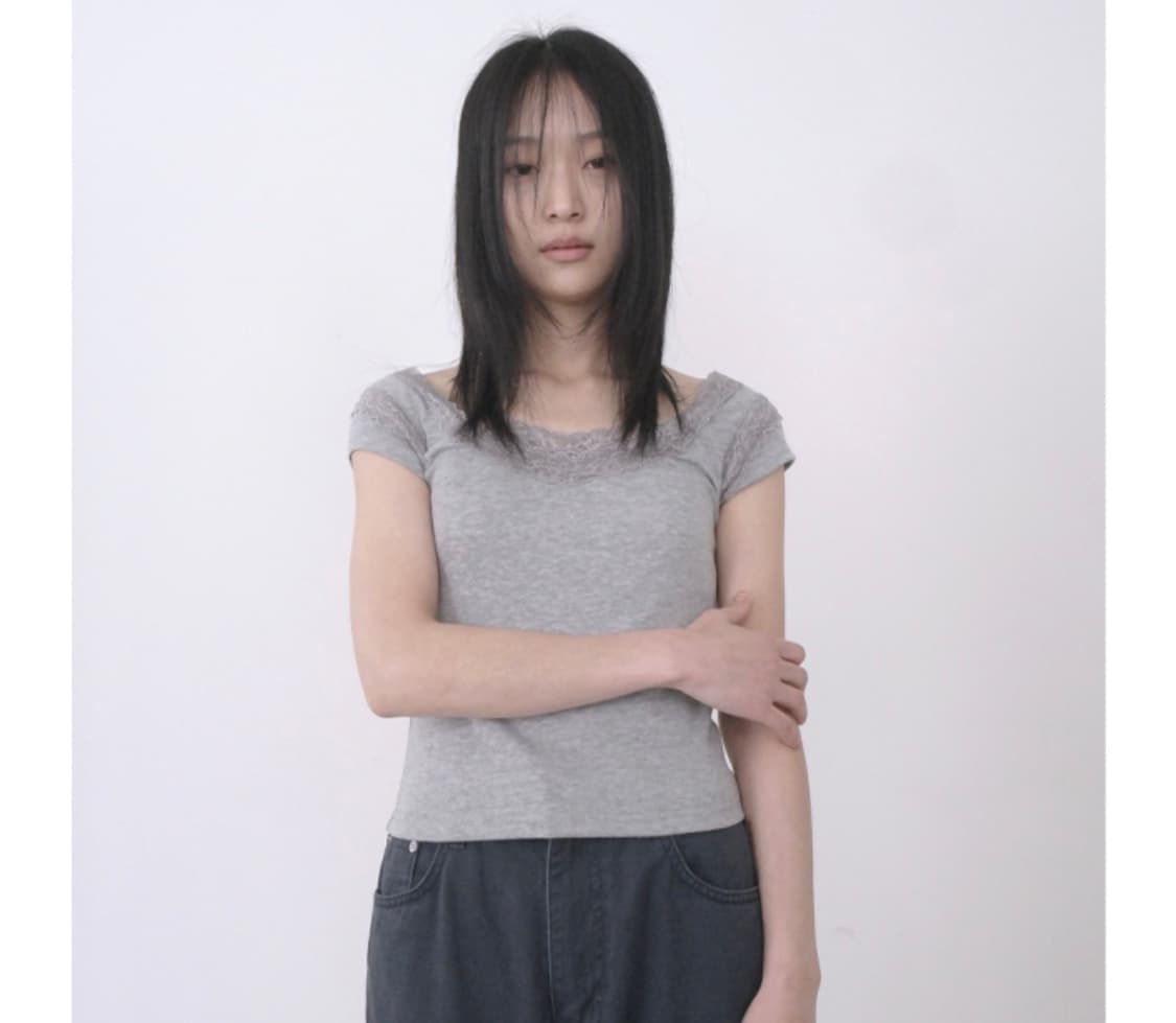 애프터먼데이 슬리브 레이스 탑 상품이미지2