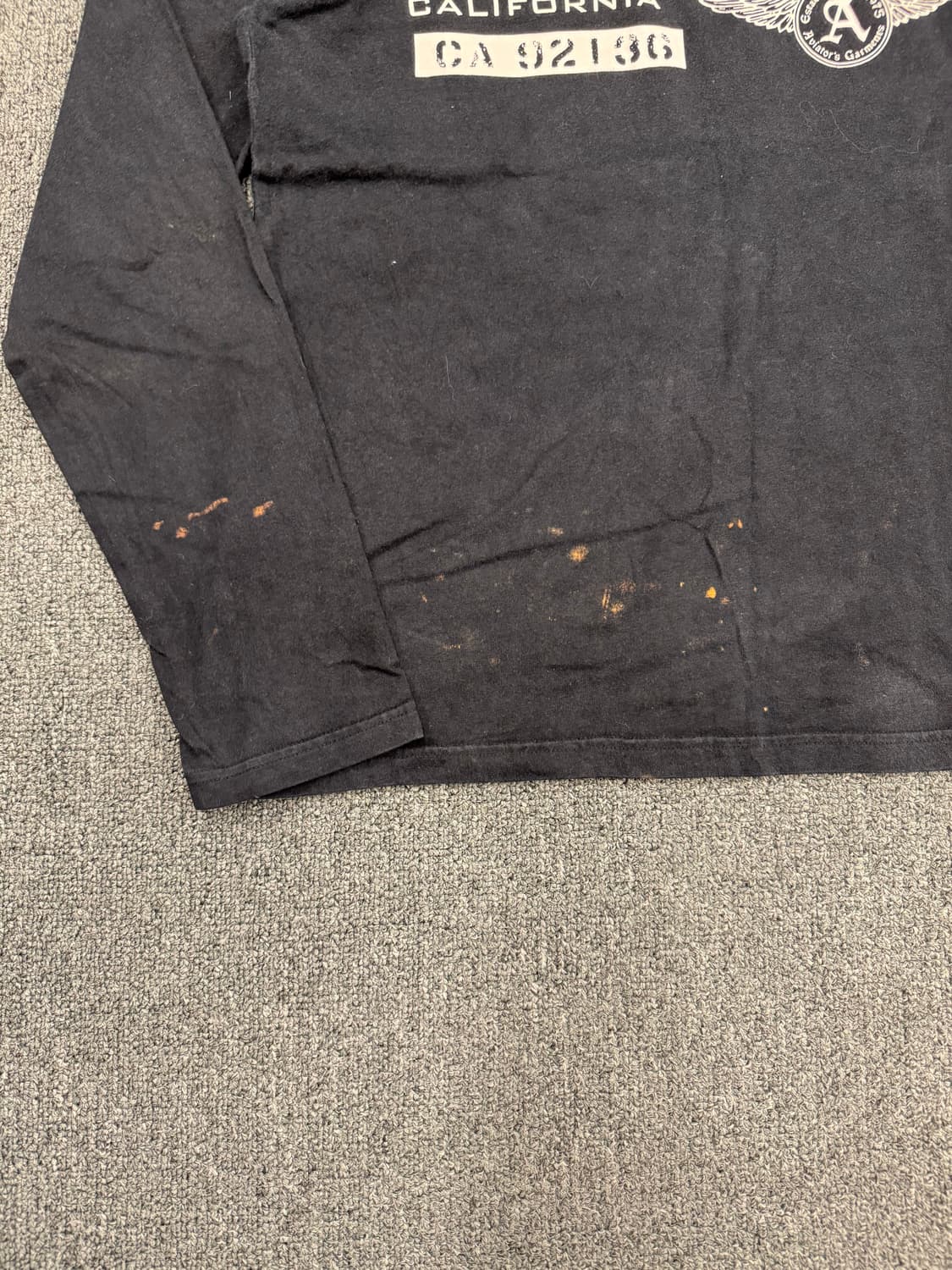 L)AVIREX 빈티지 프린팅 블랙 롱슬리브(변색) 상품이미지3