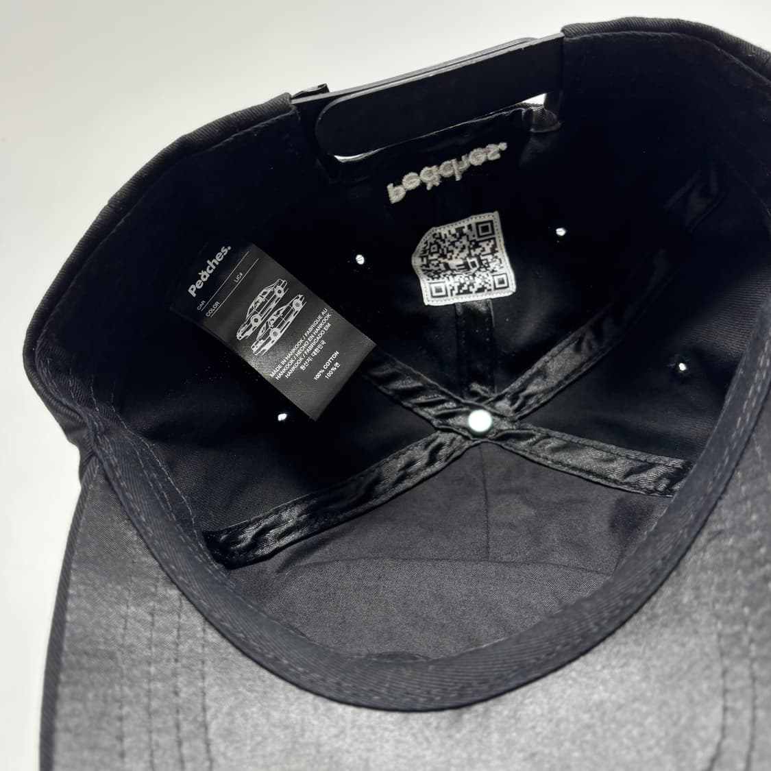 피치스 스크립트 로고 캡 블랙 상품이미지5