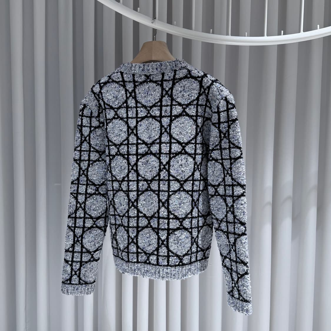 L / 디올 까나쥬 자카드 캐시미어 스웨터 상품이미지4