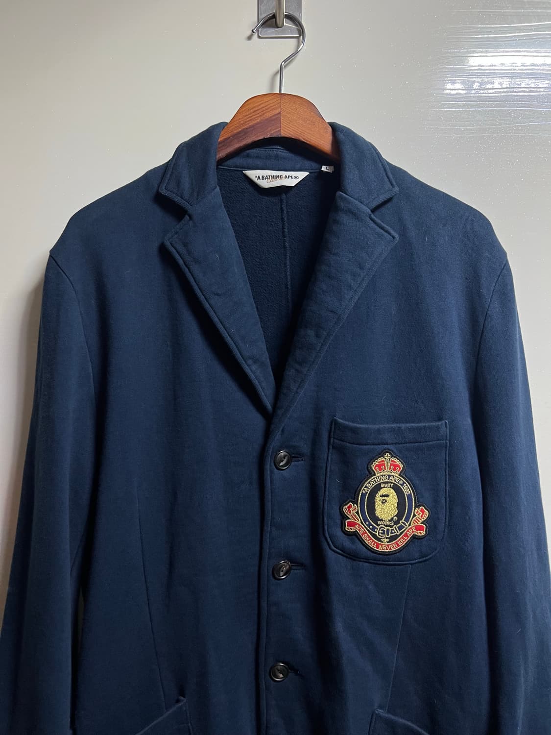 베이프 패치 네이비 블레이저 L 상품이미지2