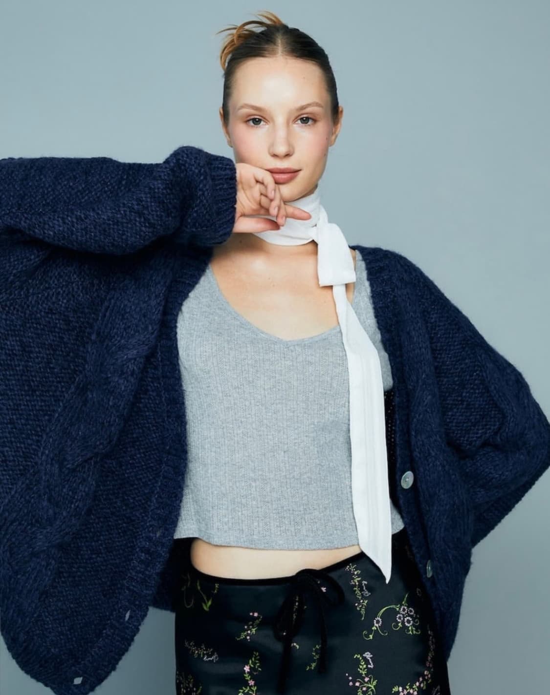 글로니 베키 가디건 - 네이비 상품이미지1