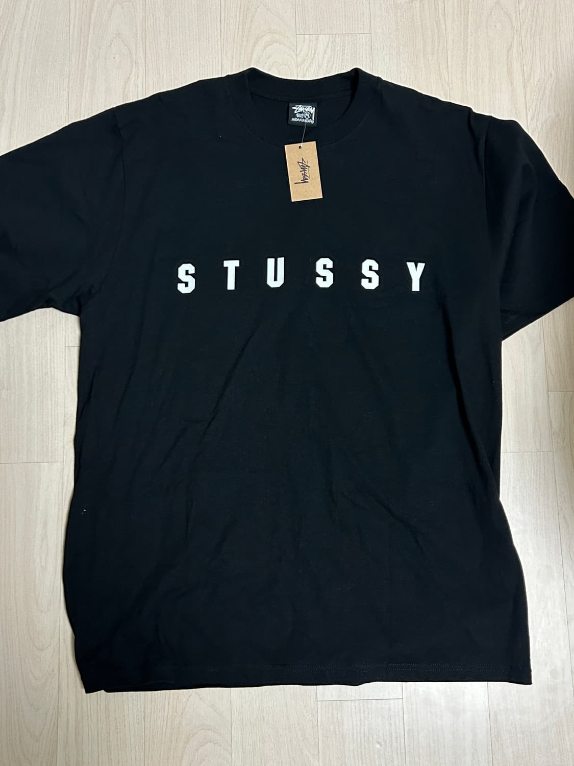 스투시 반팔 티셔츠 검정 m사이즈 상품이미지1