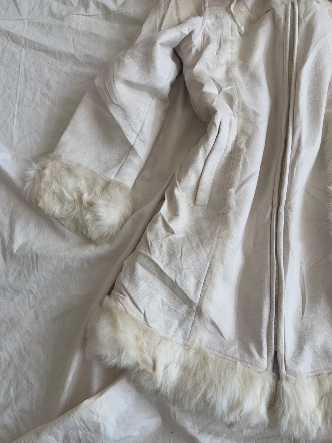 히메 로걀 양산형 무스탕 롱 코트 상품이미지3