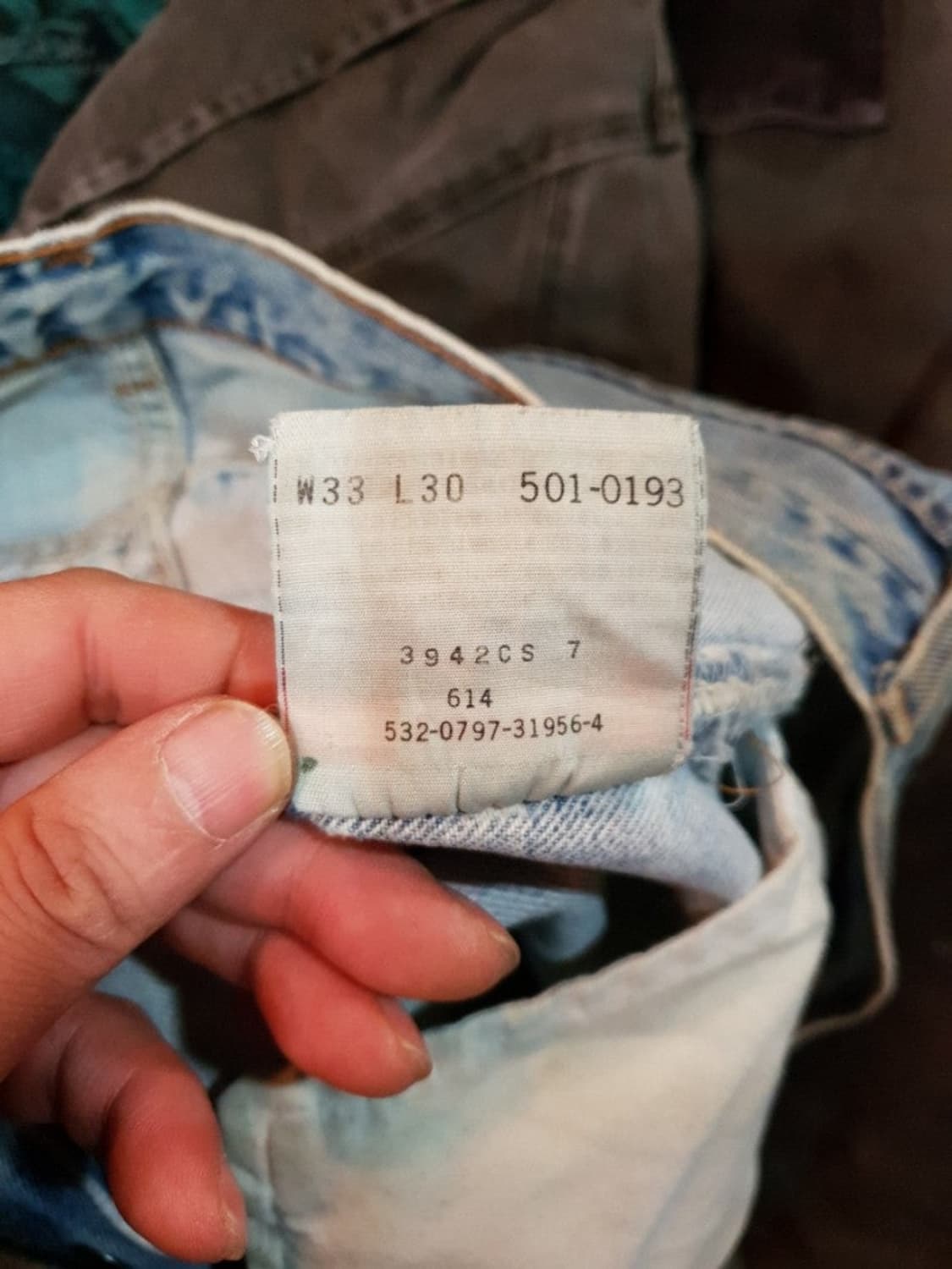 리바이스 90s 501 usa 페인팅 리메이크 데님팬츠

 상품이미지4