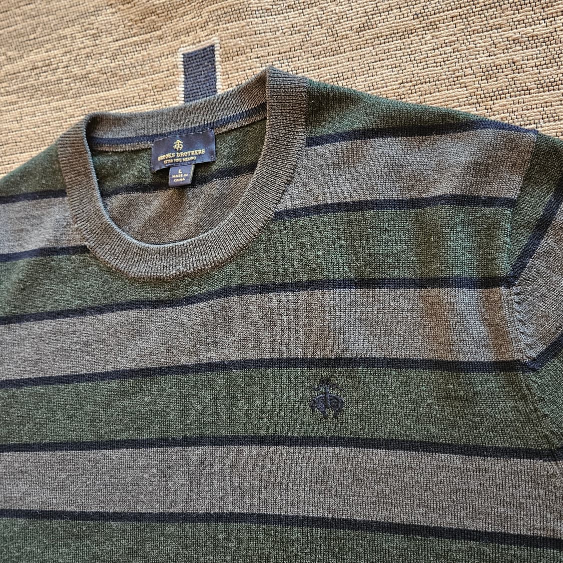 브룩스브라더스 울 스트라이프 니트 상품이미지3