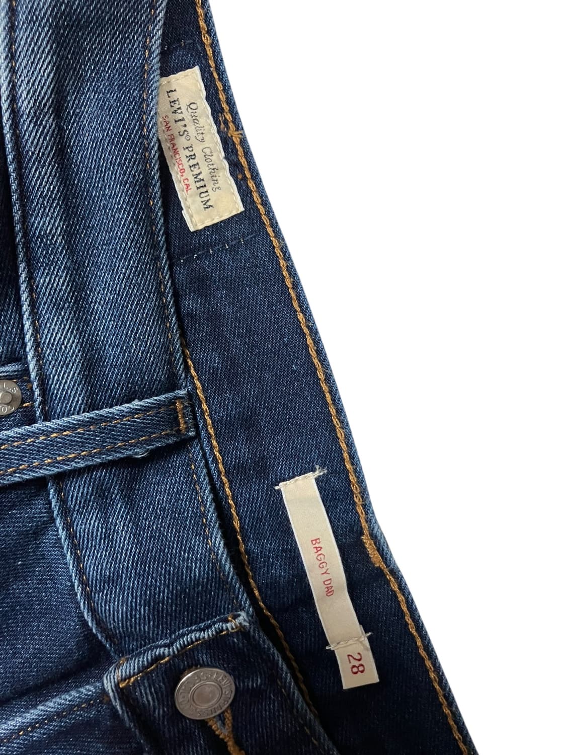 리바이스 프리미엄 와이드 배기 데님팬츠 28 상품이미지5