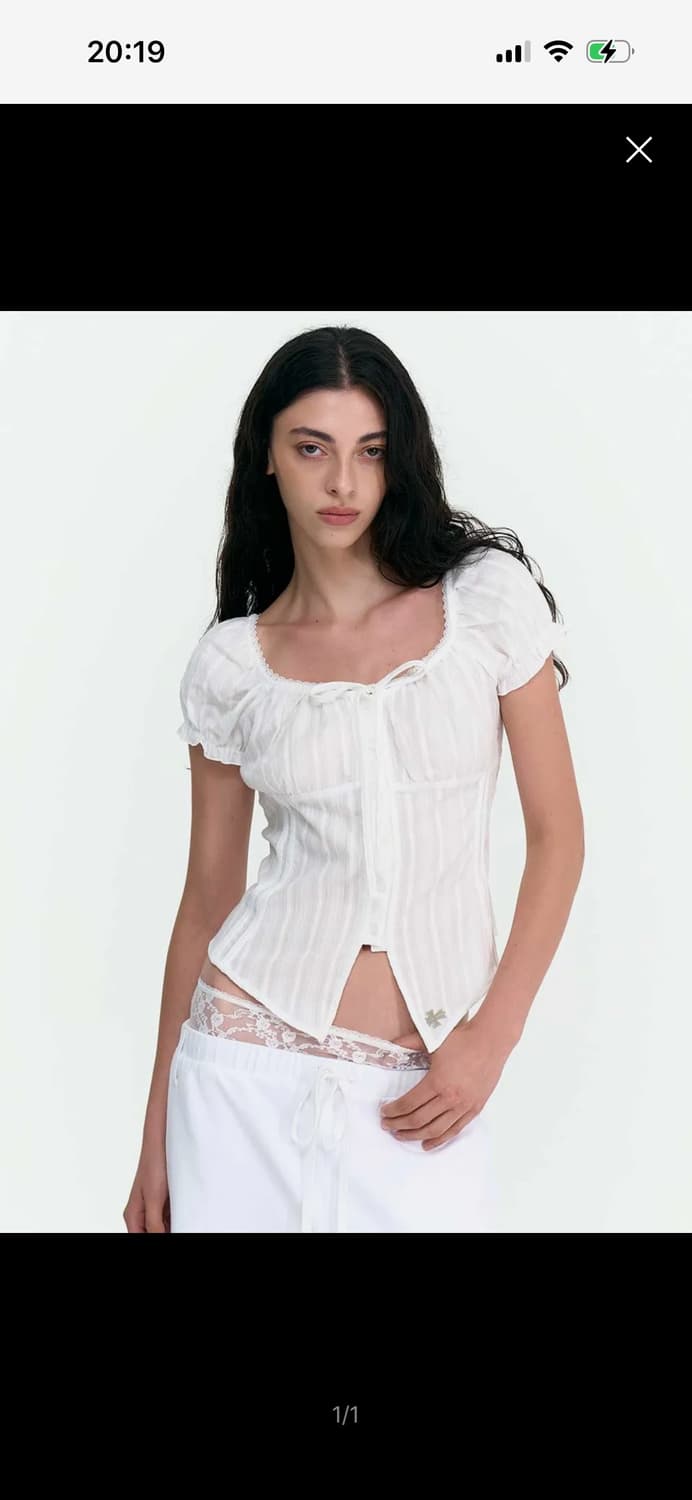 2000아카이브스 벨라 블라우스 화이트  상품이미지1