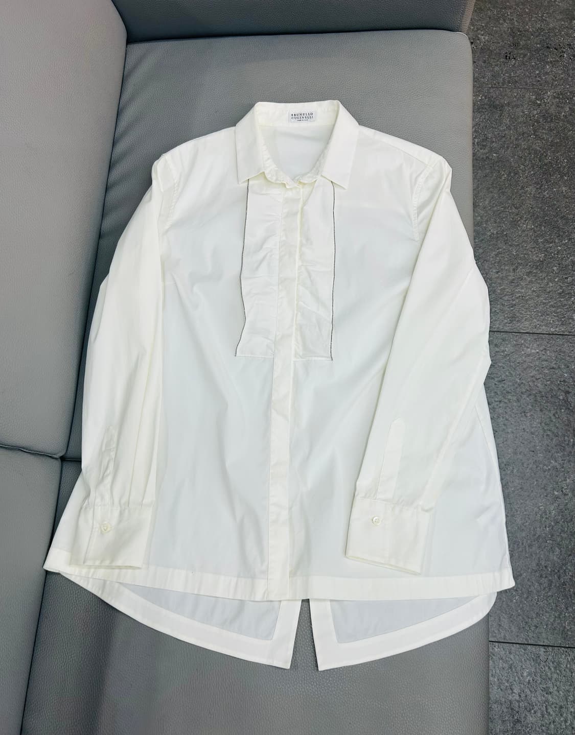 브루넬로쿠치넬리 여성 셔링 화이트 셔츠(M) 상품이미지2
