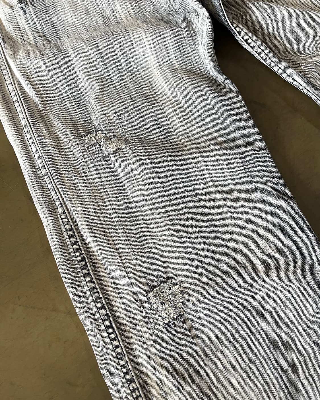 Jpn Vintage Gray Washed Wide Denim Pants 상품이미지5