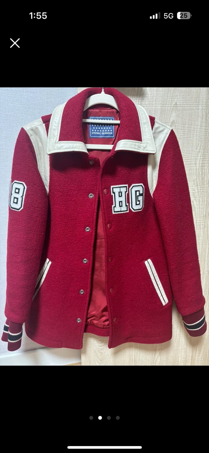 히스테릭글래머 바시티자켓 S 상품이미지2