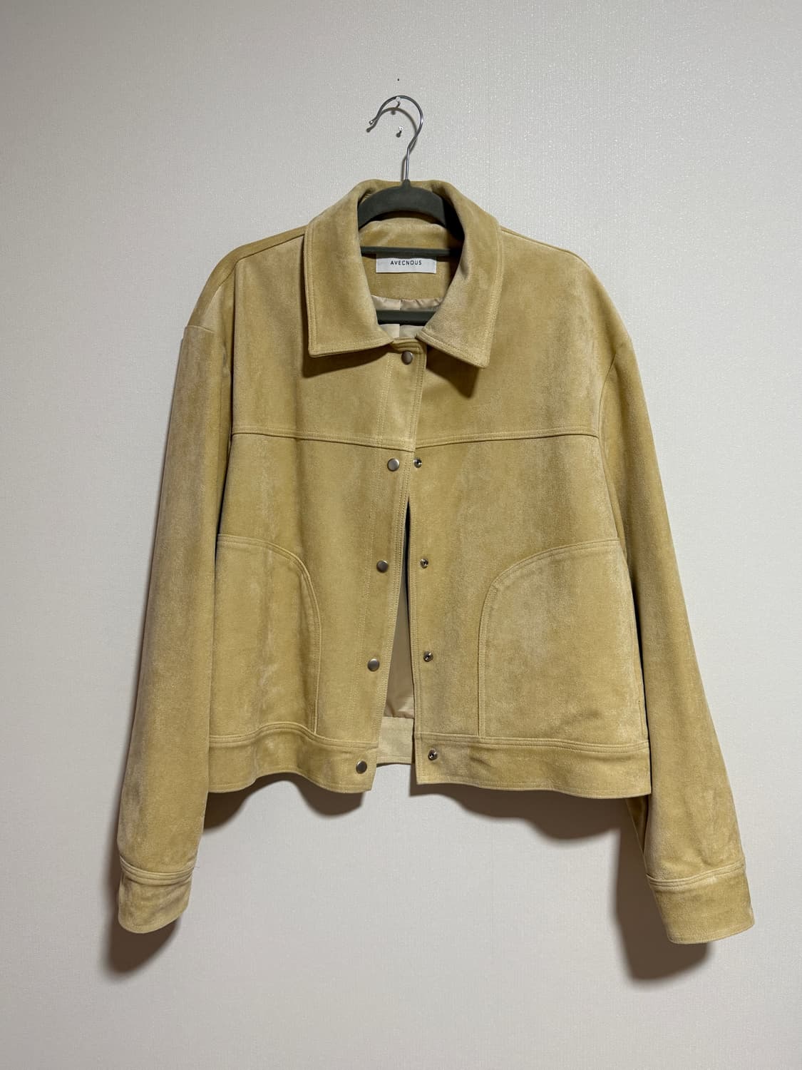 버터 컬러 스웨이드 자켓 상품이미지1