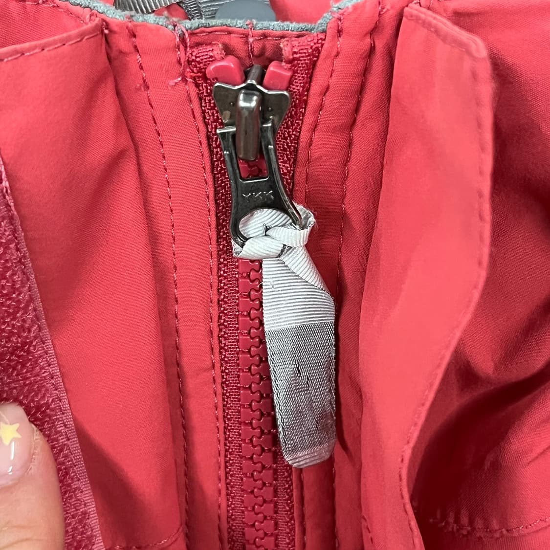 [정품/M] 노스페이스 바람막이 핑크색 후드 자켓 b18 상품이미지5