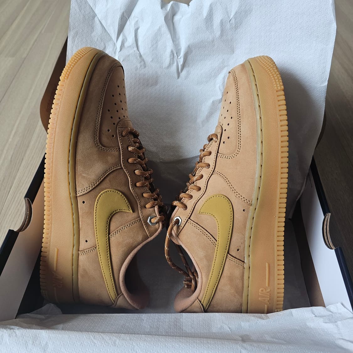 275 새제품) 나이키 에어포스 1 '07 WB 플랙스 된장포스 된포 상품이미지5