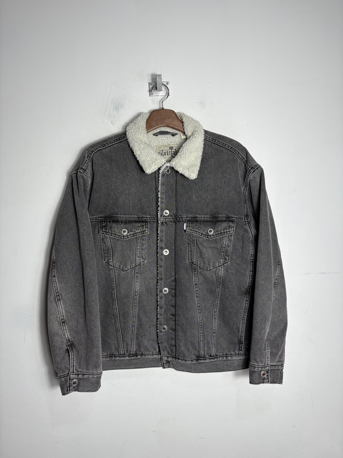 Levis 리바이스 실버택 시어링 카라 그레이 데님 자켓 상품이미지1