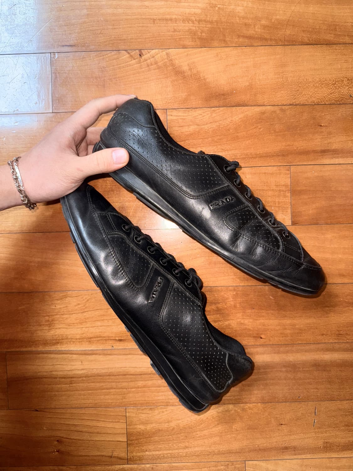 Leather Flat Sneakers 상품이미지4