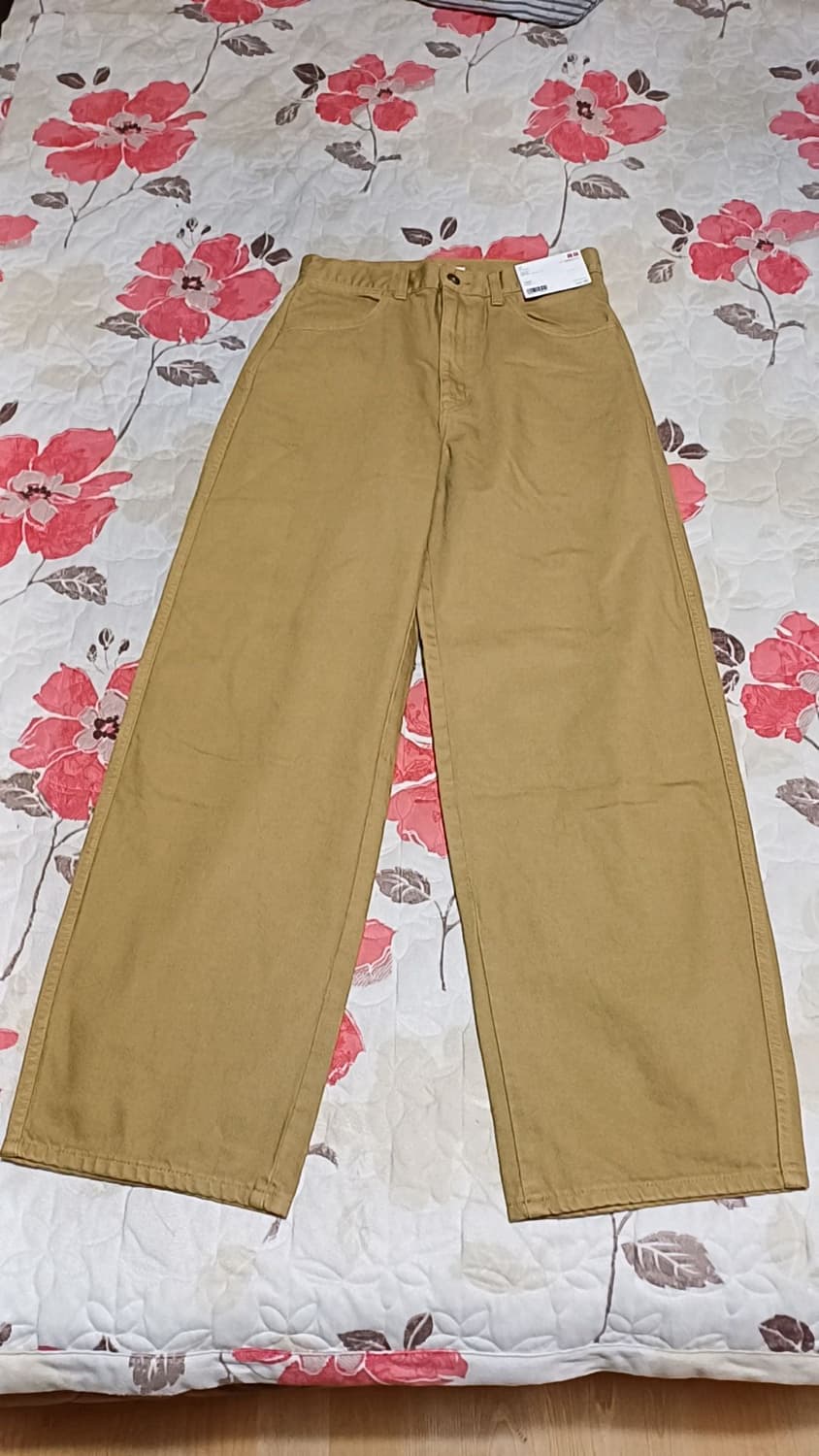 유니클로 미사용 와이드데님팬츠 실측28인치 기장104 상품이미지1