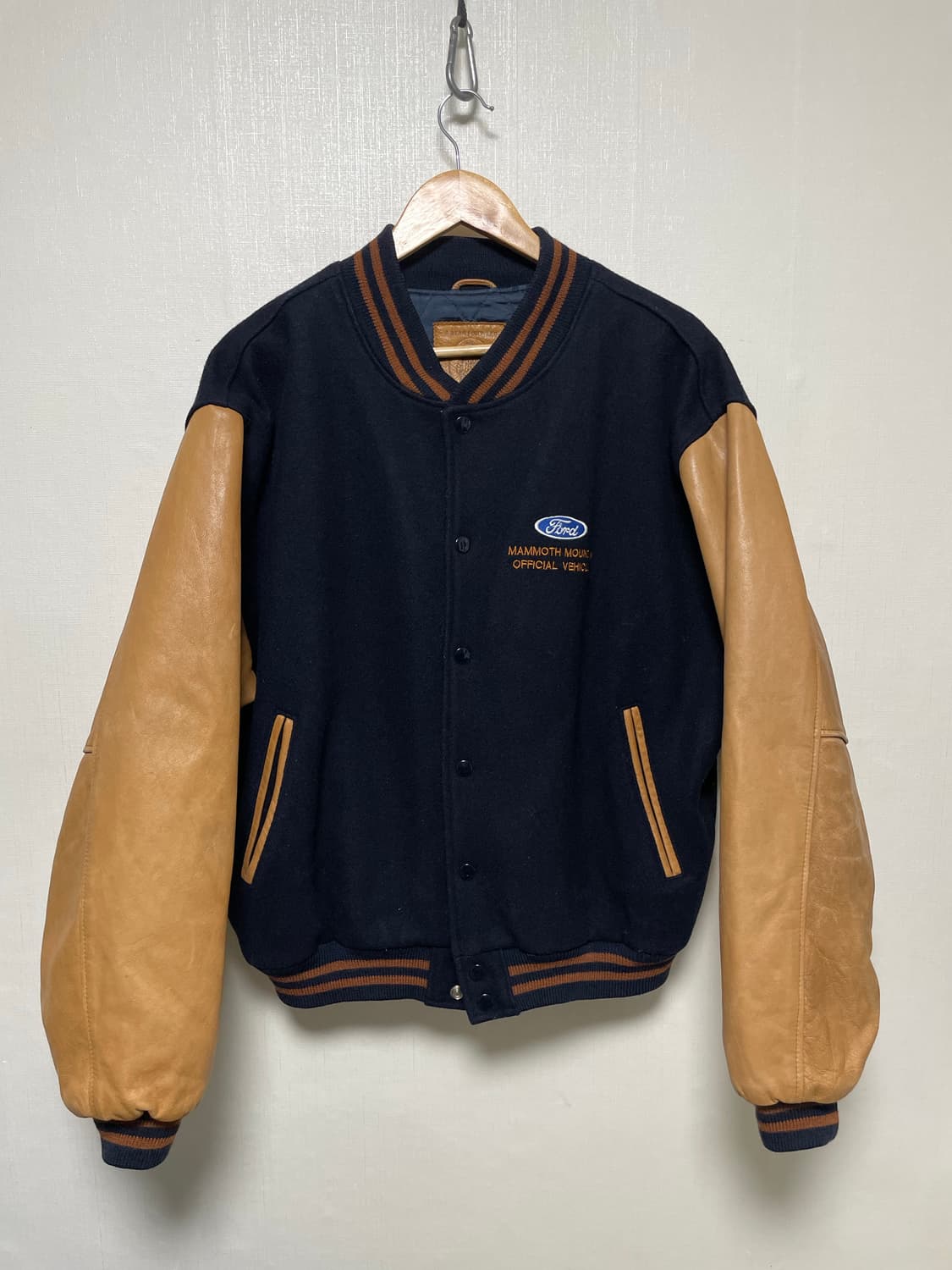 골든베어 90s Made USA 포드 빈티지 바시티자켓 초희귀 XL 상품이미지1