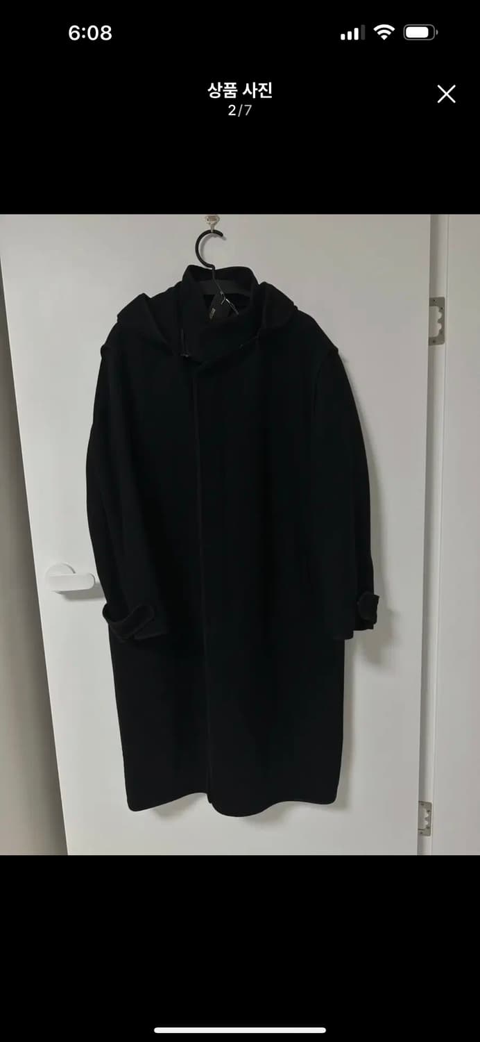 시스템 옴므 후드 코트 블랙 100 상품이미지2