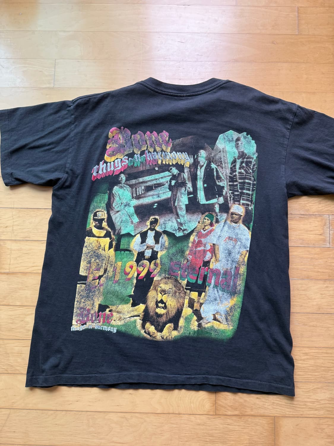 90s 본석스앤하모니 Bone Thugs-N-Harmony 랩티셔츠 XL 상품이미지1